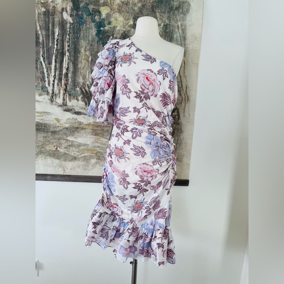 Anthropologie Magali Pascal Desa One-Shoulder Mini Dress Size XL NWT $595 - Picture 2 of 16